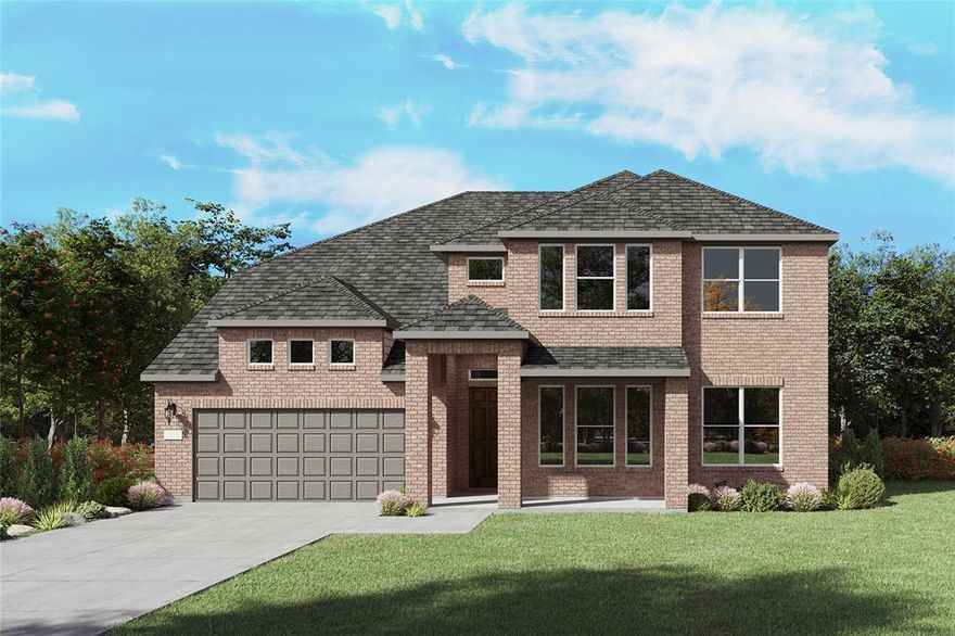 NEW CONSTRUCTION: Beautiful two-story home available at Wellington in Fort Worth. The Electra Plan, spanning 3,735 sf.  5 BR + 4.5 BA. Soaring Ceiling at Entry + Open floorplan layout perfect for entertaining and creating a connected home environment + High-end kitchen with premium finishes and upgraded stainless steel appliances + Expansive gathering room bathed in natural sunlight + Inviting Game Room perfect for additional entertaining + Owner's suite bath with a luxurious shower + Sleek LVP Flooring. A wonderful home for a growing family or for those who enjoy entertaining. Available for move-in April 2026!