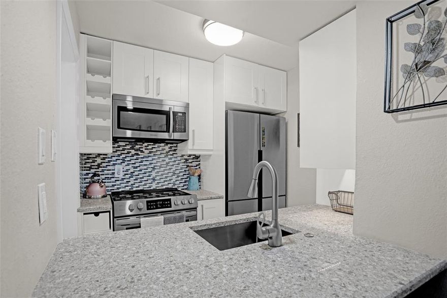 Location, lifestyle, and convenience come together in this beautifully updated two-story condo in the heart of North Dallas. Welcome to 12834 Midway Rd #2110, a move-in ready 1-bedroom, 1.5-bath home offering modern finishes and a low-maintenance lock-and-leave lifestyle just minutes from the Galleria, Dallas North Tollway, and LBJ Freeway.
Step inside to a bright, open layout featuring wood-look ceramic tile flooring and a stylish kitchen with quartz countertops, white cabinetry, designer backsplash, and stainless steel appliances, including refrigerator and range. The spacious living area opens to a private patio, perfect for morning coffee or relaxing evenings.
Upstairs, the oversized primary suite offers a true retreat with a remodeled bathroom, walk-in closet, and convenient in-unit laundry with washer and dryer included. The functional two-story layout provides privacy and separation between living and sleeping spaces, ideal for today’s lifestyle.
Enjoy resort-style amenities including two community pools and assigned covered parking, plus additional overflow parking for guests. The HOA includes water, gas, trash, pest control, and exterior maintenance, making this an ideal option for buyers seeking simplicity, predictability, and value.
Located in a highly desirable North Dallas corridor, this home offers quick access to major highways, shopping, dining, and employment hubs. Whether you are a first-time buyer, downsizing, or looking for an investment property in a high-demand rental area, this condo checks all the boxes.
Opportunities like this in such a prime Dallas location do not last. Schedule your private showing today.