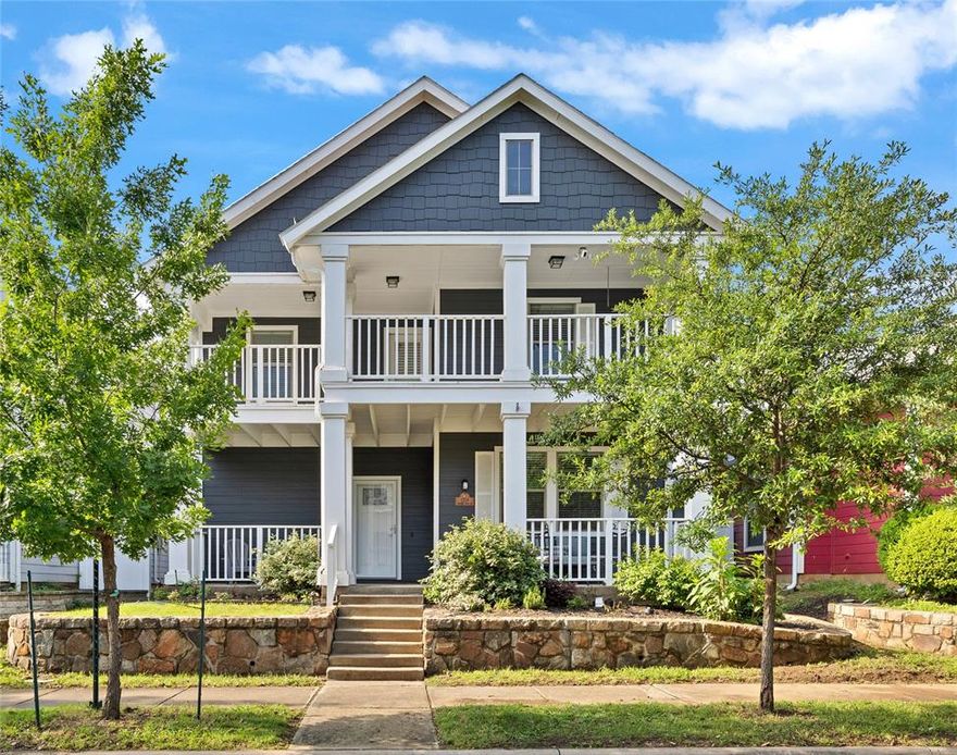 NEW ROOF COMING THIS MONTH!! Stately 4-bedroom, 2.5-bath Colonial-style home in the award-winning, master-planned community of Savannah! Located in sought-after Georgia Village, this charming Craftsman-inspired home offers a perfect blend of Southern style, modern convenience, and resort-style living. Enter from the oversized covered front porch into a bright open layout with an office, spacious living area, and an island kitchen featuring ample counter space, a HUGE walk-in pantry, and eat-in dining. A screened-in sunroom off the kitchen adds a cozy, cottage-like touch. Upstairs, find three secondary bedrooms—all with walk-in closets—plus a spacious primary suite, large walk-in linen closet, and an oversized laundry room with tons of storage. The oversized second bedroom can double as a game room or flex space. Enjoy morning coffee on the front porch, or second-story balcony, which holds a beautiful view of the neighborhood. A recently poured concrete pad holds your future hot tub! Other highlights include French doors to a private office, new luxury carpet upstairs, newer wood flooring downstairs, open-concept living, and a rear-entry 2-car garage. Low-maintenance yard with access to endless community green spaces. Just a short walk to the pool and elementary school, and minutes from The PGA, The Star, Grandscape, and the future Universal Kids Resort. Close to HEB, Costco, dining, and shopping. Savannah amenities include a 3-story clubhouse, gym, pools with slides and waterfalls, hot tubs, saunas, sports courts, trails, fishing lakes, and more. Resort-style living at its finest—welcome home!