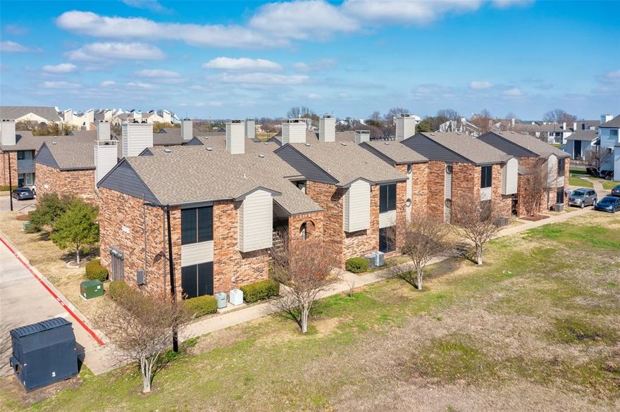 BACK ON THE MARKET! Investors Dream! 17 condo units with 75% Center Point HOA ownership. This puts you in control! Surrounded by a beautiful green belt with lake views. This is not a waterfront property, but you could easily walk to Lake Ray Hubbard in less than 5 minutes. There are a total of 3 buildings. These 17 condos are well maintained. Most have been updated with LVPO, new appliances, carpet in some and decorative fireplaces. There are 9 bottom units and 8 upstairs units. All units have fireplaces, dishwashers, electric ranges, washer and dryer hook ups, and refrigerators. Easy access to Interstate 30 and George Bush Turnpike. Near shopping and entertainment.