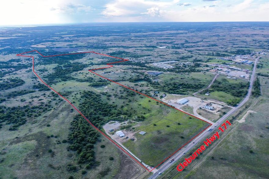 This is a rare opportunity to acquire approximately 246 contiguous acres just outside the Weatherford city limits in Parker County, Texas. These two tracts—86 acres and 160 acres—are individually owned and will each require separate contracts and negotiations, but are being marketed together to attract a developer capable of creating a large-scale residential and commercial project. By aligning their offerings, the sellers present a unique chance to assemble a contiguous block of land in one of North Texas’ most desirable growth corridors. The 86-acre tract is the anchor of this opportunity. With prime frontage along U.S. Highway 180, it offers unmatched visibility and accessibility for commercial pad sites, mixed-use development, or retail frontage. This tract also features a deep water well producing approximately 100 gallons per minute, a valuable infrastructure asset that enhances feasibility and supports early-stage planning. Its position along the highway makes it the logical entry point for future neighborhood development behind. The 160-acre tract adjoins the frontage parcel and offers gently rolling topography with wide-open views, making it perfectly suited for residential neighborhoods, parks, or a hunting lodge. Together, these two tracts provide the scale and flexibility for a master-planned community that integrates commercial frontage with residential phases and green space. Located just minutes from downtown Weatherford and I-20, the land lies outside the city limits, offering no city taxes while remaining convenient to schools, shopping, and existing infrastructure. Parker County continues to experience rapid growth and high demand for housing, and opportunities to secure this much contiguous acreage with highway frontage and water resources are exceedingly rare. Each tract will be contracted separately, but both sellers are aligned to coordinate timelines and support the vision of a unified development. Survey maps and tract pricing are available.