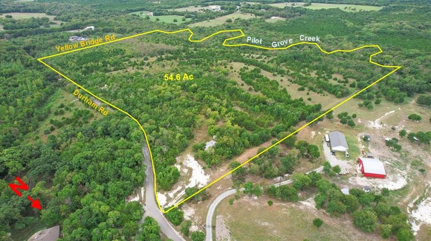 Imagine a secluded North Texas ranch with a hilltop view and abundant wildlife – all within a 30 minute drive from McKinney or Sherman! This rolling 54.6 acre parcel has it all for your recreational needs, whether it’s hunting or four-wheeling, or just about any other outdoor activity – the perfect weekend getaway that’s not too far away. If you’ve been looking for that acreage property to build your house on a hilltop surrounded by large, mature trees, then you’ve found it! Buyer(s) responsible for independently verifying all information regarding utilities, soil conditions, as well as any other physical, legal, and environmental attributes or conditions of the Property.