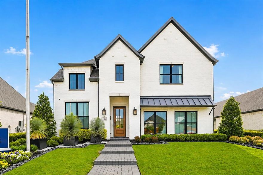 Stunning Shaddock model home now available in Devonshire! This beautifully designed home offers 5 bedrooms, 4 baths, a study with built-ins, entertainment room, and game room with engineered wood floors in main areas and upstairs game room. Enjoy a spacious family room with fireplace, sliding glass doors, and built-in speakers. The oversized primary suite features a massive spa-like bath with dual closets, and a drop-down mud pan shower. Large secondary bedrooms, ample storage, and an expansive backyard complete this exceptional home!