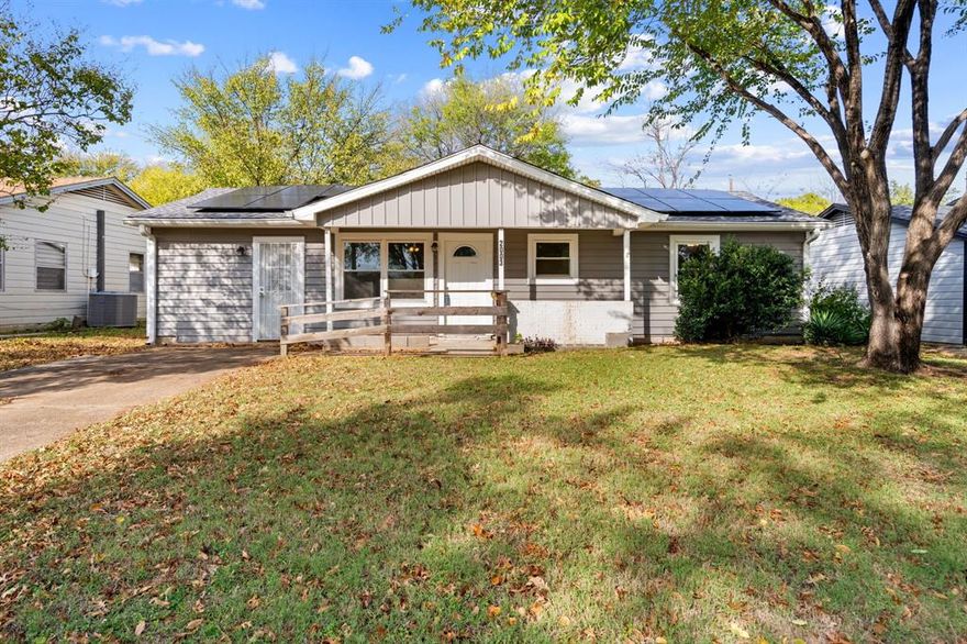Step into this inviting 3-bedroom, 1-bathroom home, thoughtfully updated while preserving its classic 1950s character. Located in the well-established Ridgecrest community and served by Irving ISD, it offers a welcoming blend of charm, comfort, and convenience—an ideal choice for anyone seeking a perfect starter home. Inside, a newly renovated interior creates a fresh, move-in-ready feel. The family room provides a comfortable central gathering space, offering plenty of flexibility for relaxing or entertaining. Each bedroom is well-sized, with natural light adding warmth throughout the home. The updated bathroom complements the home’s refreshed style, making daily living both easy and enjoyable. The kitchen and living areas flow naturally, giving this single-level layout a smooth, practical design suited to modern routines. Out back, a generous yard offers endless potential—room for play, gardening, outdoor dining, or future enhancements. It’s an inviting extension of the indoor living space, perfect for creating your own outdoor retreat. Nestled in the heart of Irving, this home places you minutes from local shopping, dining, entertainment, and everyday conveniences. Its central location and community feel make it an exceptional opportunity for those seeking classic charm paired with smart updates in a prime location. Cute, comfortable, and full of character, this Ridgecrest gem is ready to welcome its next owners.
