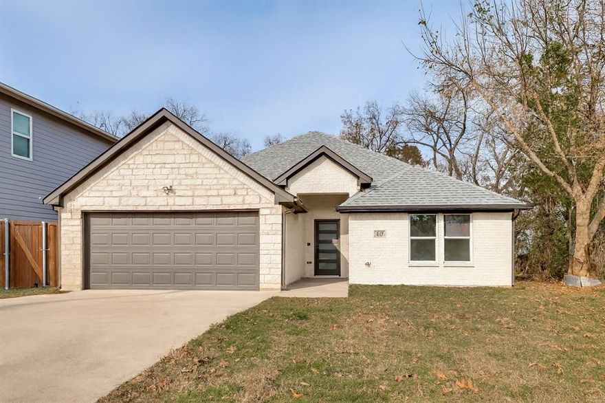 Welcome Home to Comfort, Charm, and Modern Living

Step inside this beautifully refreshed four-bedroom, two-bath haven where every detail shines. Fresh paint and luxury vinyl flooring flow throughout, setting the tone for a home that feels warm, welcoming, and truly move-in ready.

The heart of the home is the open-concept kitchen and great room, designed for gathering, cooking, and connecting. The kitchen features white quartz countertops, a large island crowned by a beautiful 14-light chandelier, and generous workspace. Additional thoughtful touches—ceiling fan lights, can lighting in the great room, and a smooth layout—create a bright, inviting space you’ll love spending time in.

Both bathrooms have been fully updated, showcasing custom tile work, sleek modern finishes, and LED mirrors that elevate the experience with a spa-like feel. The primary suite includes a walk-in closet with custom shelving, offering both style and function.

You’ll also appreciate the convenience of a dedicated laundry room and a spacious pantry, adding practical everyday ease to the home’s modern aesthetic. A two-car garage provides additional storage and flexibility for vehicles, tools, or hobbies.

For added peace of mind, the home is equipped with a Yale smart lock and Ring doorbell camera.

Set on an almost quarter-acre lot, the property features a full privacy fence that transforms the backyard into your own personal retreat—perfect for pets, play, or peaceful evenings under the Texas sky.

This is more than a house. It’s a place where modern updates meet everyday comfort, where space feels abundant, and where life can unfold effortlessly.

All that’s missing is you.

This property has been virtually staged to help showcase its full potential.