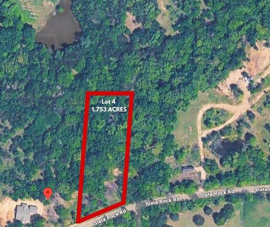 Build your dream home on this beautiful, heavily treed 1.753-acre lot on Slate Rock Road in Bristol, Texas, located in the highly regarded Ferris ISD. Just under two acres, this spacious homesite offers the perfect balance of privacy, flexibility, and scenic country living—ideal for creating a truly relaxing home retreat. This property allows you to bring your own plans for a site-built custom home, or you may choose to work with my experienced custom builder to bring your vision to life from the ground up. The generous 1.753 acres provides ample room for outdoor living spaces, a workshop, or future enhancements, all surrounded by mature trees that add beauty and natural seclusion. Enjoy the convenience of being close to Dallas for commuting, dining, entertainment, and everything the Dallas food scene and metro area have to offer—while still coming home to the peaceful, slower pace of the country. The location is also just a short drive to the charming and historic downtowns of Ennis and Waxahachie, known for boutique shopping, local restaurants, and rich Texas history. Nature lovers will appreciate being near the iconic Texas Bluebonnet Trail, making springtime scenery and scenic drives a part of everyday life. If you’re searching for nearly 2 acres of treed land in Bristol, TX with custom-build options, top-rated schools, and an unbeatable North Texas location, this Slate Rock Road property is a rare opportunity you won’t want to miss.