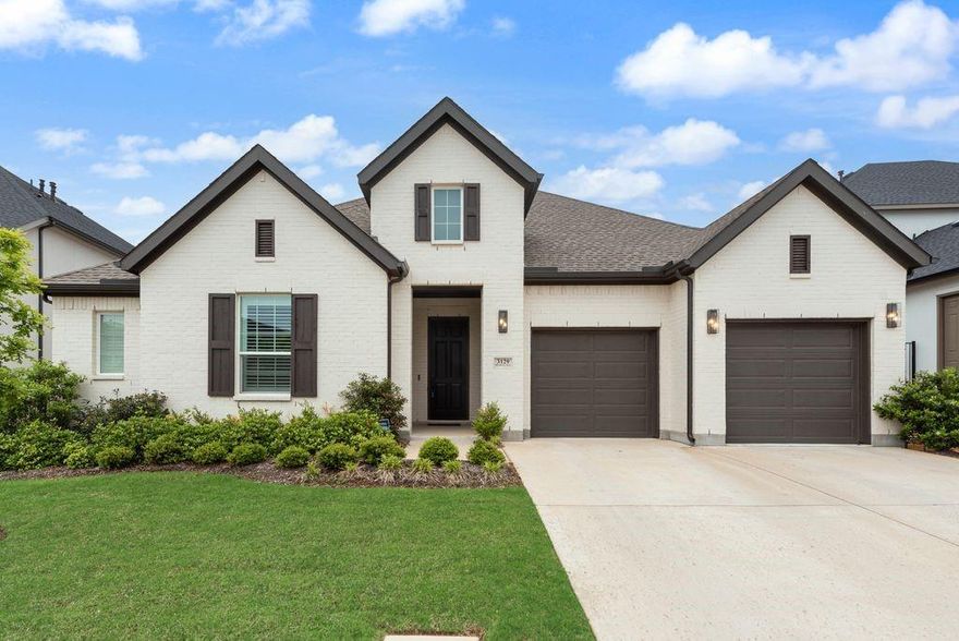 Stunning 4 bedroom, 3 bath home in highly desirable gated community in Copper Canyon, where space, privacy and elegance come together. This a move-in ready home that offers the perfect blend of comfort and sophistication, designed for both everyday living and effortless entertaining. Step inside to discover a bright, open-concept layout filled with natural light and thoughtfully designed living space. The expansive living area flows beautifully into a well-appointed kitchen featuring generous counter space, abundant cabinetry, top grade appliances, and a layout ideal for hosting. The spacious primary suite provides a peaceful retreat, complete with ample room to unwind. Additional bedrooms offer flexibility for guests, a home office, or growing household needs. Enjoy outdoor living with glass sliding door that opens up into a backyard that offers endless potential; perfect for relaxing evenings. Located in serene setting while still providing convenient access to nearby shipping, dining and top-rated LISD schools. This home is beautiful and a MUST SEE.