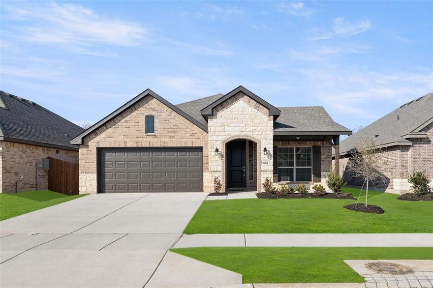 MLS# 20487082 - Built by Antares Homes - Ready Now! ~ Experience luxury in this single-level home with three generously sized bedrooms, perfect for guests or family. Two stylish studies with double doors provide privacy and sophistication at the entrance and rear. The spacious kitchen, with a sink window, central island, granite countertops, stainless steel appliances, and white cabinets, seamlessly connects to the breakfast nook featuring a built-in seat and ample natural light. The family room offers comfort and easy access to the backyard's covered patio, ideal for family meals or reading. The master suite boasts a built-in window seat, an elegant bathroom with twin sinks, a soaking tub, a walk-in shower, and a spacious closet. Two additional bedrooms have their wing with linen closets, while a full bathroom and designated utility room add convenience to everyday living.