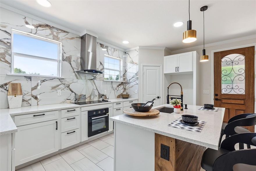 Immaculate newly built home in a serene community on Cedar Creek Lake just 60 mins from the DFW area! Home offers the perfect blend of a lakeside setting and the comforts of MODERN living! At entry, you'll be greeted by 9ft Ceilings with ample natural lighting. A living room equipped with surround sound centered around a fireplace perfect for entertaining family and friends. An open floor plan seamlessly connects the living to the dining area and kitchen, creating a warm and inviting space. A state of the art eat in kitchen featuring designer lighting, high quality fixtures, quartz counters and SS appliances. The master suite is separate from all bedrooms complete with a luxurious en-suite bathroom and two walk in closets! Builder upgrades include spray foam insulation, exterior lighting, high quality fixtures, flat screen wiring in ALL bedrooms, shiplap in kitchen, floor to ceiling tile in bathrooms and concrete patio out back! Bring your Boat located just minutes from 2 boat docks which are included in community.