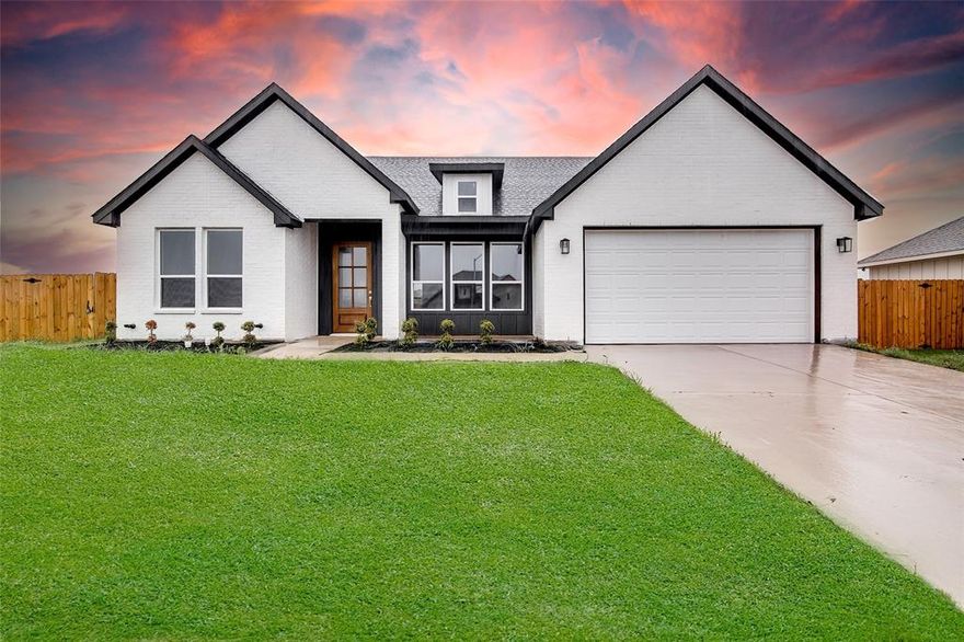 Welcome to your dream house! This stunning new construction home built by Valerio Homes, features an open concept floor plan.  The open floor plans brings the living room, dining room and kitchen together seamlessly.  The living features a built-in electric fireplace with a gorgeous hand carved mantel.  The kitchen features a gas stove, pot filler, walk in panty, farm sink, custom cabinets, quartz countertops with tile backsplash and a kitchen island with seating area.  Home features 4 spacious bedrooms, with a split bedroom arrangement. The master bedroom has tres ceiling, decorative wall, and a ceiling fan. The elegant en-suite bathroom with double sinks, stand up shower, a gorgeous soaking tub and a large walk in closet. The other 3 bedroom are nice and spacious.  This homes features are, 10 foot ceilings, 8 foot doors, recess lighting throughout the house, decorative lighting, tile in the bathrooms luxury vinyl plank flooring throughout the house, ensuite master bathroom, quartz countertops, recess lighting. Bring your clients to view this custom build by Valerio Homes. All information is deemed accurate and reliable but NOT guaranteed. Use our perferred lender for a 1 point buy down credit.