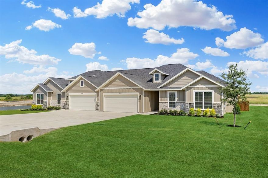 4.75% special financing when using preferred Lender - expires by end of year! Prime investment opportunity on a Class-A new construction luxury duplex on acre lots with positive cashflow and LOW property taxes in scorching hot DFW market. This duplex features two 1653sf units with 3 bedrooms + a flex room (that can serve as a 4th bedroom) 2 baths and 2 garage all on one level. Each unit has a covered patio and a fenced in back yard. Duplex is under construction with estimated completion of December 2025. Edgewood Estates is located in Midlothian Texas, and it is zoned to good Waxahachie ISD.  Midlothian is just a short 30 min drive to Downtown Dallas and Fort Worth. Also, this project is within a short 8-10 min drive to Methodist Midlothian Health, Waxahachie’s Baylor Scott and White as well as to Midlothian and Waxahachie’s retail and dining. Proven rents of $2455 per mo. based on comparable duplexes in the community. Easy commute to major employers. Professional property management in place at a great rate of 5%. Hurry - this won't last!