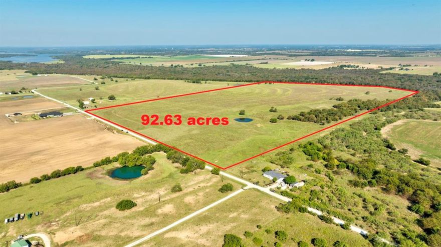 Prime Commercial Development Opportunity – 92.63 Acres in Grayson County, TX.

Exceptional large tract investment opportunity located less than 2 miles from the projected Dallas North Tollway expansion, positioning this property perfectly for future commercial, industrial, or residential development.

This 92.63 acre Ag-exempt tract offers approximately 1,361 feet of frontage along Baker Road and partial border with the U.S. Army Corps of Engineers land on the west side. The elevated center provides superior drainage across all four directions, making it development-ready with minimal grading requirements.

The property’s coastal Bermuda pastures are well-maintained, supporting continued agricultural use and tax advantages while future plans are pursued.

Strategically located just 10 minutes from Hwy 377 and 25 minutes from Prosper and Frisco, this site lies in the direct path of North Texas growth. With tollway expansion projected to bring major connectivity and commercial demand to the area, this tract presents a rare chance to secure high-growth acreage in one of the fastest-developing corridors in the region.