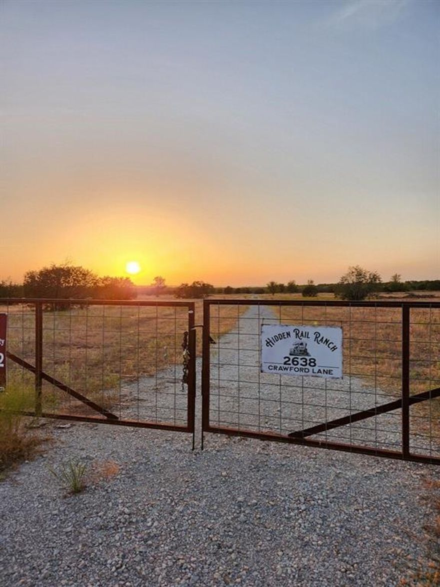 Hidden Rail Ranch, Seller has an Assumable Loan thru Ag. Tx @ 4.9% Interest. 
Here is a Cool Listing. Lots of Character & Potential. The old Weatherford Mineral Wells Rail used to cross this property headed to Graford. Great Native Pasture in the front with good Hard woods in the back of the Property, Lots of wildlife, 2 Seasonal Creeks & a Seasonal Pond in the back half. Good Fencing, currently grazing cattle for Ag. Exemption, Build Site fenced off ready for your Custom Home. Plus many more great locations to Build. Seller is motivated, Bring an Offer.