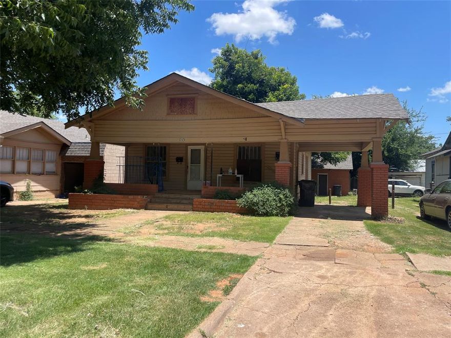2-bedroom house with an additional 1-bedroom unit in rear.  This property is currently occupied and getting $1,400 a month in rent. Units are occupied and can be viewed with an executed contract.  This property is part of a portfolio but can be sold Individually.  Ask agent for information