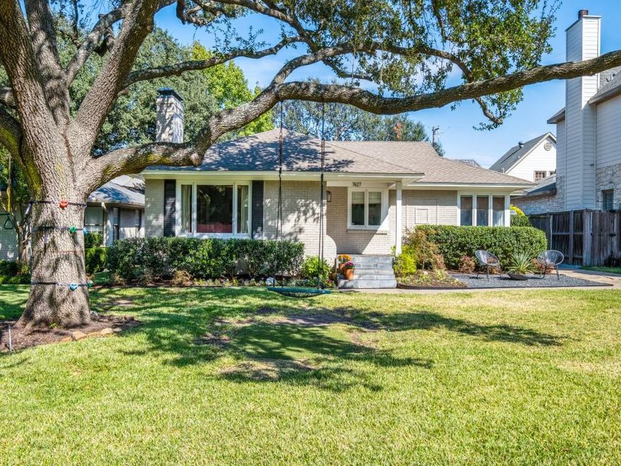 DON'T MISS THIS ONE!  Just a short walk to Boone Elementary in HPISD, you're right in the heart of the best block in a great neighborhood! This home features four spacious bedrooms and three full baths, a formal living with fireplace and a dining room with vintage molding and beautiful hardwoods. The updated kitchen opens up to a family room with a vaulted ceiling and a stone fireplace, with plenty of natural light streaming in. The primary bedroom is separate from the other three bedrooms and has a large walk-in custom closet and updated bath. A backyard pergola complete with a flat screen TV, is perfect for outdoor gathering. This home is cozy, bright and welcoming and exudes a special charm.