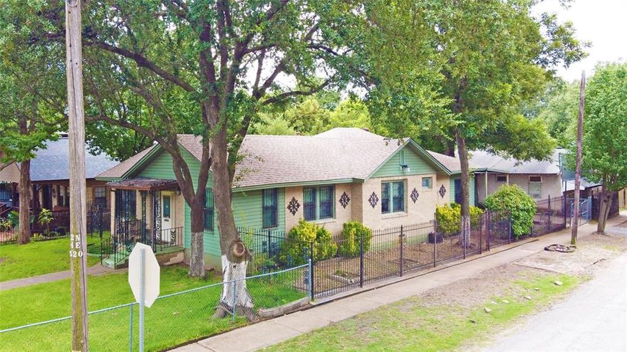 Attention BUILDERS, DEVELOPERS, INVESTORS, and RENOVATION BUYERS! This East Dallas corner lot offers a unique opportunity for renovation, redevelopment, or potential duplex development. Situated on a large 50’ x 145’ lot totaling approximately 7,267 SF, the property is located in a Planned Development District, offering potential flexibility for future use. The existing home features 3 bedrooms, 1.5 baths, high ceilings, brick exterior, laundry room, and flex room, with possible conversion to 2 full baths. Buyers may explore a full remodel within the existing footprint, with an estimated ARV of approximately $450K–$490K depending on scope, layout, finish level, and market conditions. The property also includes a second structure of approximately 880 SF, offering potential for renovation as an ADU, workshop, studio, guest quarters, home office, creative space, or additional storage.
 Given the corner lot configuration and multiple duplex-style properties in the neighborhood, the site may also offer potential for a new duplex project, subject to zoning, permitting, design, and city approval. A completed duplex product could potentially achieve approximately $500K per side, depending on final size, design, finishes, parking, and market conditions. Minutes from Lower Greenville, Knox-Henderson, Deep Ellum, White Rock Lake, Lakewood, the Santa Fe Trail, and Downtown Dallas. Property is sold as-is and priced accordingly. Buyer and buyer’s agent to verify zoning, square footage, development potential, ADU-guest quarters use, permitting requirements, and city restrictions.