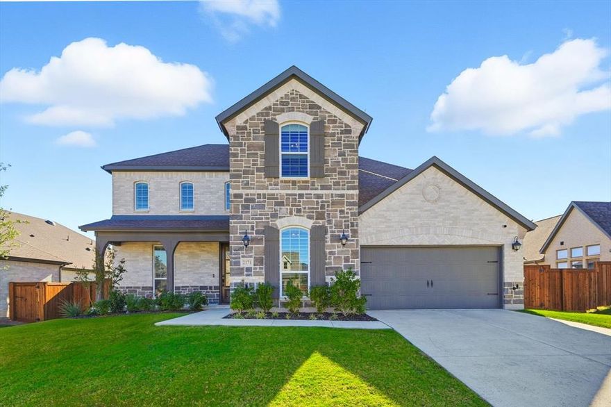 Better than new in Watercress.  Sellers willing to contribute to bring down rate for buyers with an acceptable offer!  Immaculate 4-bd, 3.5-bth spanning nearly 3,200 sq. ft. combines designer upgrades and smart functionality in Haslet’s premier Watercress community. Over $85,000 in builder upgrades, every detail was thoughtfully selected to elevate comfort and style.

You’ll find soaring ceilings, plantation shutters throughout, and an open-concept layout anchored by a chef’s kitchen featuring Level 6 quartz countertops, a Whirlpool 36” 5-burner gas cooktop, double ovens, Best 600 CFM vent hood, and a fireclay apron-front farm sink. The furniture-style island, custom backsplash, angled wood hood, and pot-and-pan drawers make this kitchen a true showpiece.

The family room centers around a custom double wood mantel fireplace with tile surround, while engineered wood floors flow throughout the main areas. A dedicated study with glass French doors, powder bath, and media room add versatility and luxury.

The primary suite on the main floor offers a serene retreat with quartz counters, Delta Champagne Bronze fixtures, a drop-in soaker tub, and an extended tile shower to the ceiling in Carrara White marble-look tile. Upstairs, you’ll find a spacious game room and media room, plus two additional bedrooms for flexible living.

Outdoor living shines with an extended covered patio featuring a gas stub-out for grilling, upgraded brick and stone elevation, coach lighting with uplights, and French drains for water management.

Added conveniences include a dedicated freezer outlet in the garage, prewires for security cameras, and extended WiFi and full security system with glass-break detection.

Watercress offers front lawn maintenance, a community pool, greenbelts, and walking trails, all within 4 miles of Alliance Town Center and 25 minutes from downtown Fort Worth. Zoned to top-rated Northwest ISD schools and with easy access to I-35W and Hwy 287.