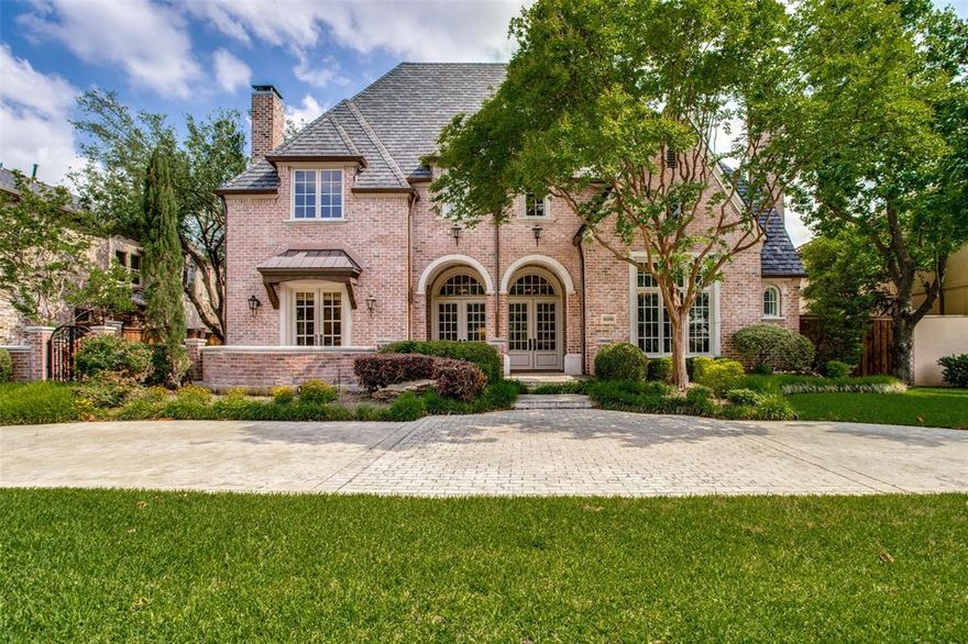 Over $600,000 in updates in 2020-2021. Beautiful designer features throughout. Wonderful floor plan for entertaining and family living in this exceptional Preston Hollow home. Features include: barrel vaulted and beamed ceilings, hardwood floors throughout, butlers pantry, designer window treatments, new appliances in kitchen including a commercial Wolf 6 burner range with griddle, Subzero refrigerator, double Bosch dishwashers and wine coolers in butlers pantry and game room. Stunning master suite with completely rebuilt balcony plus new patio doors and windows. Master bath includes designer wallpaper, fresh tile in the steam shower, soaking tub, his and her closets with vanity area and a cedar closet. Home theater added to game room including 100 inch screen, 4K projector, surround sound speakers, receiver and programable remote. Beautiful backyard with a salt water pool, play yard and gazebo with fireplace.  List of recent updates included in attached forms. This one is a stunner!