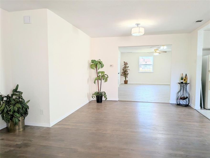 UPDATED PROPERTY THAT OFFERS 4 bedrooms, 2 full bath, 2 living areas, dining area plus a huge back yard.