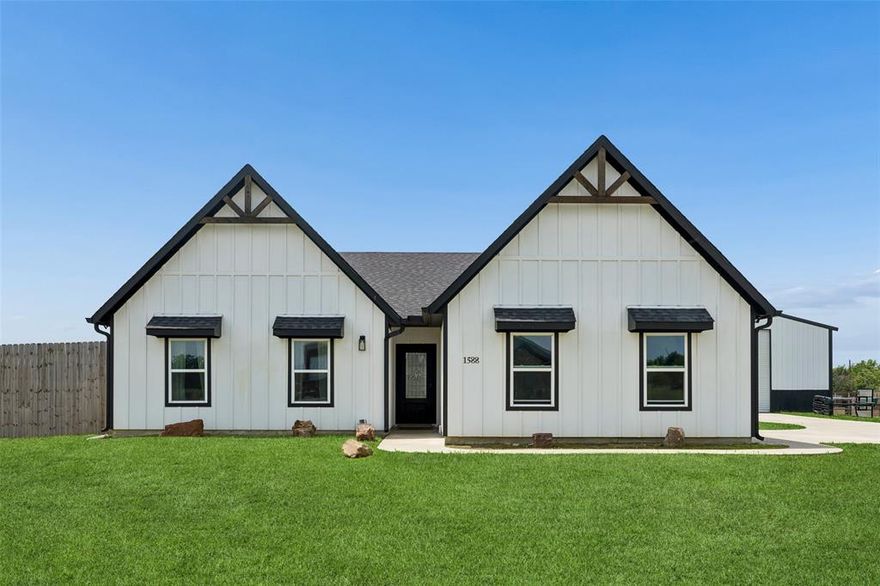 Rare opportunity with exceptional potential, ready for your personal vision. This 4-bedroom, 2-bath home is set on an expansive one-acre lot outside the city limits of Terrell, offering added flexibility and a peaceful setting. The property features a wood privacy fence and includes additional side access to Hwy 34, providing convenience for a variety of uses. A 30x36 metal shop is a standout feature, designed for easy access from three sides—ideal for projects, storage, or workspace needs. Inside, the open-concept layout creates a comfortable flow between the living area, kitchen, and breakfast space. The kitchen features granite countertops and stainless steel appliances, blending style and function. The primary suite is thoughtfully positioned apart from the secondary bedrooms, offering a sense of separation and privacy within the home. Additional highlights include an upgraded breaker panel, supporting future enhancements or customization. With a two-car garage and ample outdoor space, this property presents a unique combination of usability and opportunity. Whether you’re looking to personalize an existing home, this property offers space, flexibility, and strong potential in a desirable setting. 3D Tour available online!