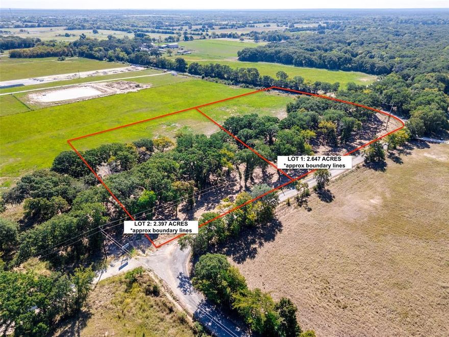 BUILD YOUR DREAMS ON OVER 2+ ACRES! This beautiful property is perfectly sized! LOT 2 brings over 2.3+ acres on a tree lined lot, offering the perfect setting for building your dream home - allowing you to design and build completely on your own timeframe! A peaceful country County Road sets the vibe for this land. Mostly cleared and ready to build, with mature trees along the frontage offering a natural, private buffer from the road. Flat land giving a number of perfect options for your building plans, and space to roam! Utility access available at the road.

Wanting a place to escape the hustle and chaos of the city, but still wanting to be close enough to city amenities - THIS property checks that box!  Easy access to Rockwall, Royse City, Fate, Union Valley and Greenville. Minutes to Lake Tawakoni and Lake Ray Hubbard. There has never been a better time to buy dirt!