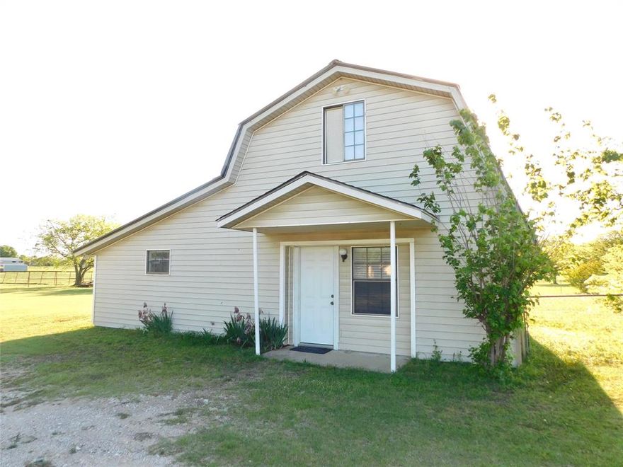 Special kind of property that has potential for particular Buyers. Single? Easy to maintain, low maintenance, budget friendly utility costs-just what fits an individual who wants to own instead of rent! Student? PARENTS, ATTENTION PLEASE! Approximately 15 minutes from either UNT or TWU, your student and a roommate can save you the rising cost of rental in campus dormitory or apartments AND the potential to make a nice profit once your student has completed college and you are ready to sell! Investor? Short or long term rental this house has great possibilities in this huge lot, ample storage(turn it into a tiny house and add more rental income!) and potential to renovate and increase rental price!
     Unlock the potential, unlock the tour to this house! Upon entering, cast your eyes upon an open concept, every room within quick access. LVP modern slate color floors for main living area, tiles and carpet to other areas f house. Window unit is in upstairs only bedroom with bathroom. Half bathroom located downstairs. No bells and whistles, simple and move in ready but with this price you do you! Renovate to your hearts desire with the extra money or just make it nice enough on a low budget to make you feel at home. Large back yard and private end of the street location makes you feel a little piece of your own heaven. Don't let your eyes skim over this listing, LOCK ON TO IT AND COME AND SEE IT!