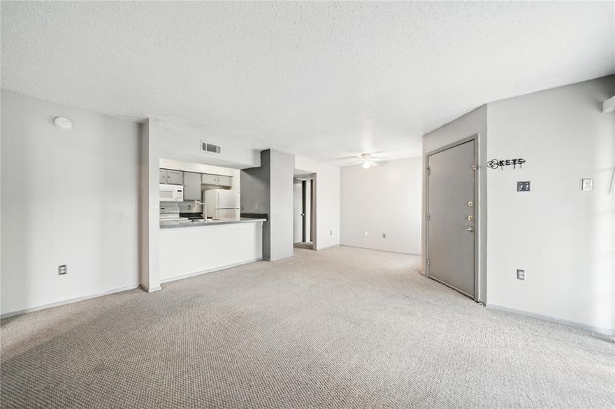 2-Bed, 2-Bath Condo in Gated Creekbend Subdivision

Enjoy comfort and convenience in this well-maintained second-floor corner unit offering 1,006 sqft of living space, complete with 2 bedrooms, 2 full bathrooms, and a private balcony overlooking the pool area. Spacious split floor plan with pool views from every room. Wood-burning fireplace creates a cozy living space. Dedicated full-size laundry room located near the kitchen. Balcony storage for added convenience. Located in the gated Creekbend community, zoned for Richardson ISD. Access to 2 community pools and a tennis court. Conveniently located near Richland College, major highways, shopping, and dining.