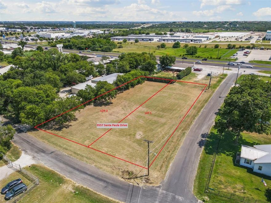 Check out these two adjoining, level lots with road frontage on both Palo Alto and Santa Paula Drives. There is an Amazon facility just 2 minutes away—perfect for complementary or support businesses. Exceptional access—just off Loop 820 and minutes from I-30—for commuters, shoppers, and deliveries. Many large residential neighborhoods nearby, providing a built-in customer base and workforce. Whether you’re an investor, developer, or owner-user, this Fort Worth location checks the accessibility box in an area showing growth!