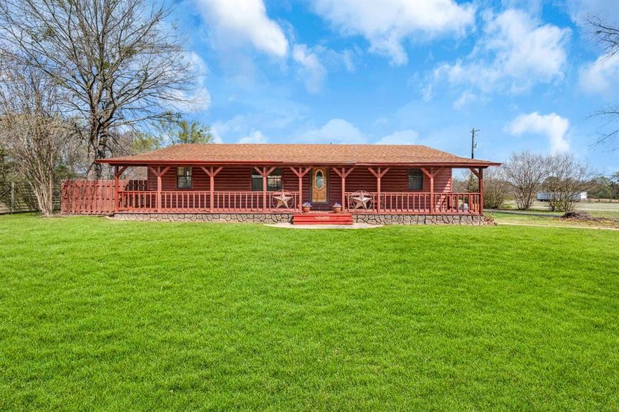 Experience the Charm of Country Living just 1.7 miles from downtown Mount Vernon with this inviting home situated on 2 Unrestricted acres. Enjoy the peaceful surroundings of the countryside while still being only 2 minutes from town, giving you quick access to shopping, dining, and everyday conveniences!

The home features the warm, rustic look of a Log-style exterior, but is built with Siding allowing you to enjoy the cozy Cabin feel without the higher insurance costs often associated with traditional log homes. The spacious primary bedroom includes a private Ensuite bathroom with a walk in shower, while the guest bathroom features a tub-shower combo, perfect for anyone who still enjoys relaxing in a bath.

Step outside and take in the beautiful acreage and peaceful country views from the spacious Back Patio overlooking the above-ground pool. Half of the patio is shaded by a Pergola, creating the perfect space to relax or entertain. The pool area is also securely gated for added safety and peace of mind.

This property is designed for outdoor living and enjoyment! A 10x20 outdoor kitchen area with an attached fire pit creates a great place for gatherings with family and friends. There is also a 24x24 concrete pad which can easily be used for basketball or a variety of other outdoor activities.

The yard is beautifully landscaped with flower beds full of established perennials, adding color and charm year after year with minimal upkeep thanks to a manual Sprinkler System already in place.

Additionally, the property includes a 36x24 storage building, with part of it temperature controlled, making it ideal for a workshop, hobbies, or additional storage.

If you're looking for the perfect balance of Country Charm, outdoor living, and convenience, this property offers the best of both worlds, Peaceful Rural Living just minutes from town.