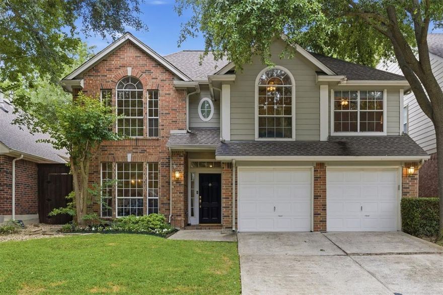 Located in the gated Estates at Forest Hills community, this inviting two-story home offers 4 bedrooms, 2.5 baths, and 2,329 square feet of thoughtfully updated living space in a highly sought-after East Dallas location. Gorgeous wood floors extend throughout the first floor, creating a warm and cohesive feel across the main living spaces. The spacious living room features a wood-burning fireplace with gas starter and flows easily into the updated kitchen designed with plenty of storage, gas cooktop, and beautiful contrasting stone countertops. A second living area upstairs provides additional flexibility for entertaining, media space, or everyday living. The large primary suite offers a relaxing private retreat with a garden tub, custom marble tile work, and two closets. Designer details continue throughout the home, adding a polished and elevated feel to the home’s updated interiors. The versatile fourth bedroom can also function as a private office, guest room, or workout space to fit a variety of lifestyles.
The backyard offers a private courtyard-style setting designed for relaxing and entertaining. Enjoy the heated pool and spa, gas connection for a grill, and an 8-foot privacy fence that creates a secluded outdoor retreat. Positioned near White Rock Lake, outdoor recreation, dining and shopping in Casa Linda, and the Dallas Arboretum and Botanical Garden, this home combines neighborhood charm with convenient city access to I-30 and downtown Dallas. This one is not to be missed!