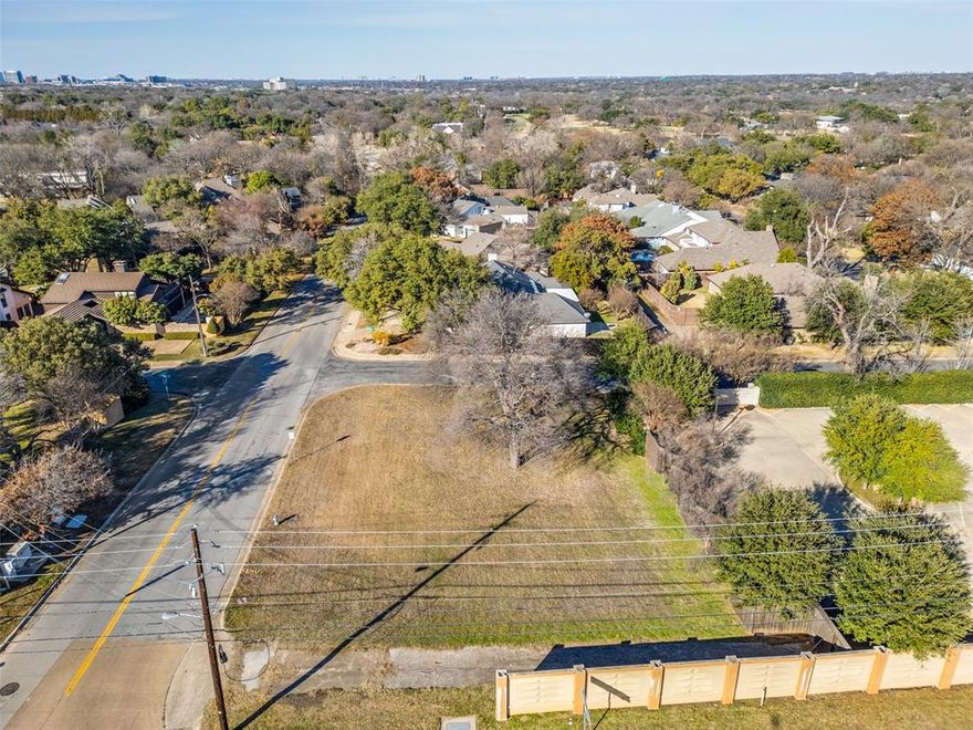 Build your dream home or next investment property on this prime corner lot in highly sought after RISD’s Coterie neighborhood. This rare opportunity offers the perfect blend of exceptional residential living and unbeatable convenience—just minutes from top shopping, dining, and retail options, as well as Northwood Country Club, T Bar M Racquet Club, White Rock Trail, and premier private schools. With quick access to LBJ, Central Expressway and the North Dallas Tollway. The location is ideal for commuters and investors alike, making it a perfect choice for your next project.