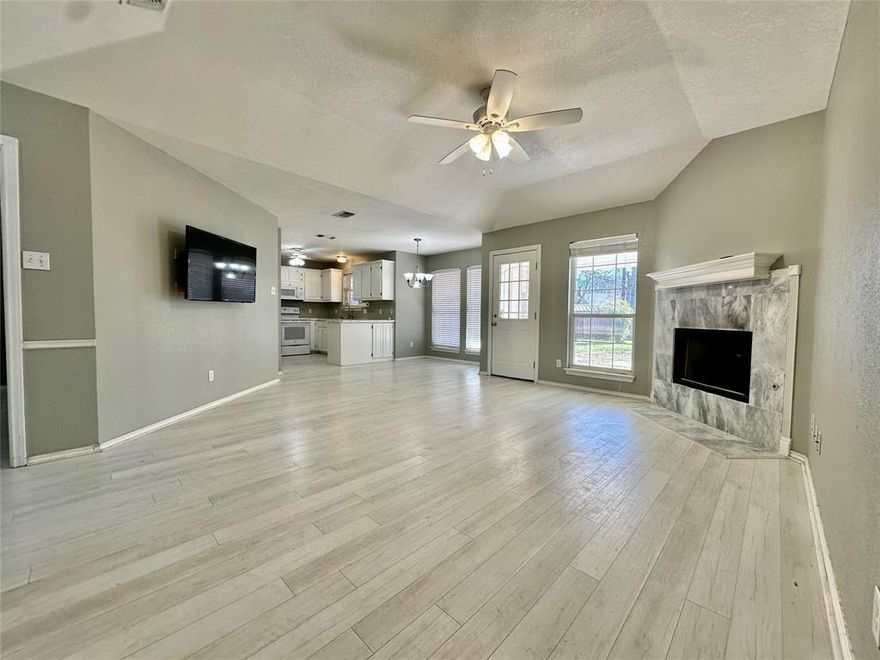 Charming 3-bedroom, 2-bath home in Waxahachie! Built in 1995 and offering 1,277 sq ft, this well-maintained property is clean, move-in ready, and filled with thoughtful updates. Inside, you’ll find a bright and comfortable layout with a spacious living room perfect for relaxing or entertaining and the kitchen and dining area offer functional space for everyday living.
The primary bedroom suite features an upgraded walk-in tub, dual vanity, and two walk-in closets, providing convenience and ample storage. The converted garage adds a versatile dedicated office or flex space with its own oversized walk-in closet—ideal for working from home, hobbies, or additional living needs.
The backyard offers a great space for outdoor enjoyment with shade and room to play and garden. A detached shed conveys with the property offering flexible use as storage, a workshop, or even a chicken coop. This home has been well cared for and is in good condition, making it an excellent option for buyers seeking affordability, comfort, and convenience in a peaceful Waxahachie neighborhood. Don’t miss this one!