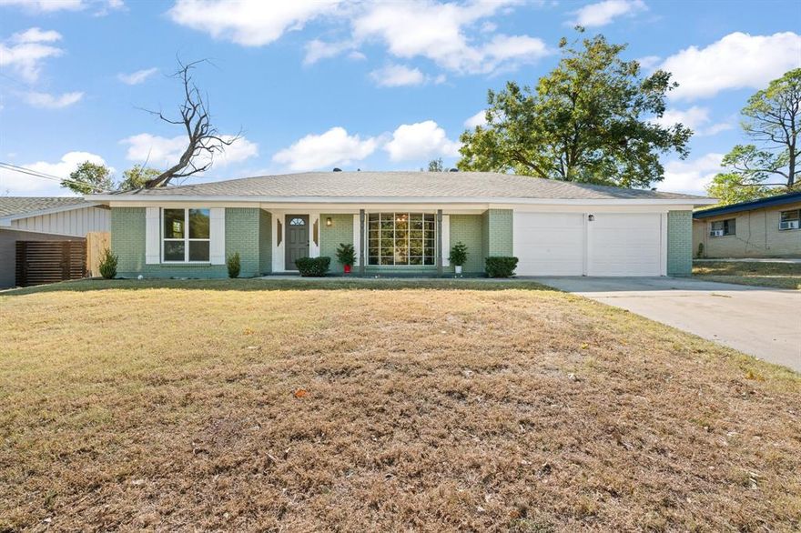 Welcome home to this beautifully renovated 4-bedroom, 3-bath gem—just in time for the holidays! Perfectly designed with a spacious mother-in-law suite floor plan, this home offers room for everyone to gather, celebrate, and make lasting memories. From the moment you arrive, you’ll notice the fresh exterior paint, new windows with new glass panes in the front, and charming curb appeal complete with a new wooden fence and gutters. Step inside to discover warm luxury vinyl plank flooring that flows throughout, creating a bright and inviting feel ideal for holiday hosting. The kitchen is truly the heart of the home, featuring stunning granite countertops, brand-new appliances, and an oversized walk-in pantry with a stylish Galanz refrigerator—perfect for storing all your holiday treats. Each bathroom has been thoughtfully updated with new vanities and custom-tiled showers, and every room shines with new light fixtures and finishes. Tucked away in an established neighborhood just minutes from Hulen and I-20, this move-in ready home offers modern comfort, timeless style, and the perfect backdrop for your holiday season and beyond.