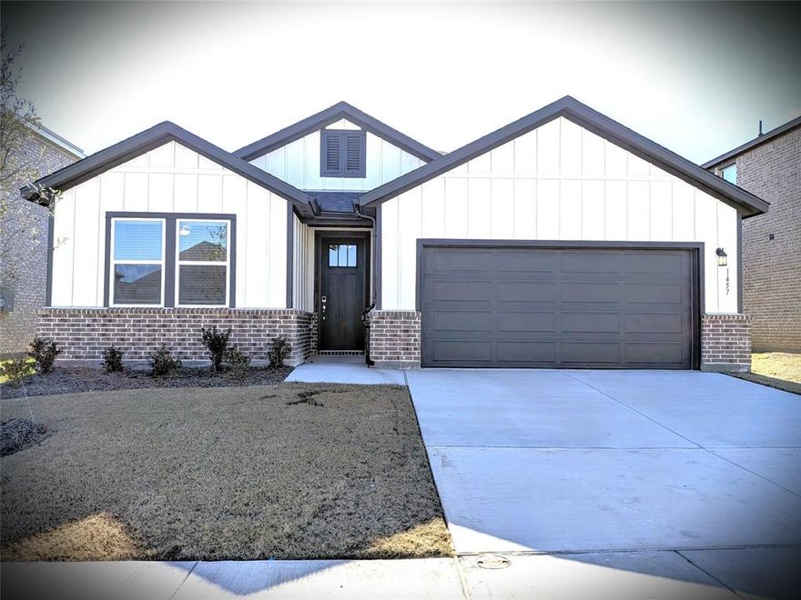 Welcome to 1457 Ranchero Rodeo Road in Fort Worth, TX, a spacious and well-appointed home offering 4 bedrooms, 2 full bathrooms, and a 2-car garage. Located in the Modero subdivision of Forth Worth, this house was designed with both comfort and functionality in mind, this home is perfect for modern living. The heart of the home is the gourmet kitchen, featuring a 5-burner gas cooktop, stainless steel appliances, Corian countertops, and ample cabinetry—ideal for cooking, entertaining, or everyday meals. The open layout allows the kitchen to flow seamlessly into the main living areas, creating a bright and inviting atmosphere. The primary suite and additional bedrooms provide comfortable retreats, while a bonus room offers flexible space that can be used as a home office, playroom, hobby room, or workout area. This home also includes a washer, dryer, and refrigerator, making it truly move-in ready. Step outside to enjoy the backyard, perfect for relaxing or hosting gatherings. Conveniently located near schools, shopping, dining, and major highways, this Fort Worth home combines space, style, and practicality. Don’t miss your chance to make 1457 Ranchero Rodeo Road your next home—schedule a showing today.