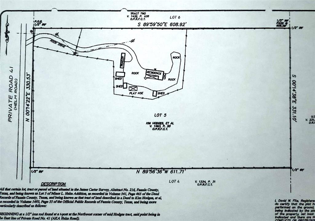 Minor L Helm Addn, Lot 5, Acres 4.635 - Residential