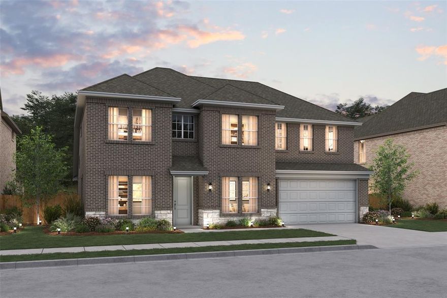 Located in Northwest ISD part of the master-planned Wellington community, the neighborhood offers amazing amenities including a resort-style pool, multi-use amenity center, playground, and walking trails. This stunning 2-story home provides a comfortable open floorplan with an Extra Suite, ideal for extended stay guests. A private home office followed by an intimate dining room is great for entertaining. The kitchen features a spacious island and overlooks the well-lit great room. A cozy dining area allows access to the covered patio, great for outdoor living. In from the garage, a HovHall and laundry room keep your home tidy. The primary suite with private bath and spacious walk-in closet. A versatile loft and 2 additional bedrooms with hall bath allow for comfort for all.