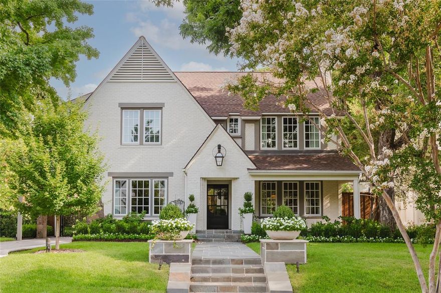 Fall in love with this prestigious Lakeshore Drive charmer on a coveted block within close proximity to White Rock Lake. This fabulous home underwent a stunning renovation and expansion in 2021 and boasts designer finishes throughout.The main house includes 4 bedrooms, 3 full and 1 half baths. Additionally, there are guest quarters over the detached garage that offer 468 SQUARE FEET of chic living space with a full bath and impressive built-ins. The first level of the main house has two living and two dining areas and an open chef's kitchen with Thermador appliances, custom cabinetry, plaster hood, and wet bar with ice maker. Second level has three spacious bedrooms and a luxurious primary suite with custom closet and bath featuring Ann Sacks stone. Beautiful landscaping surrounds the entire property! Enjoy a resort style outdoor area that provides endless entertainment possibilities year-round with wood burning fireplace and separate eating area overlooking a dreamy yard with turf canopied under a mature tree that is surrounded by flower beds lined with magnolia gems and Savannah hollies. Just a few of the the interior features that make this home a jewel box include unlacquered brass bath fixtures, solid brass door hardware, a custom front door, original archways, and specialty paint finishes. Love where you live in this unique and gorgeous home sited in a platinum Lakewood location!