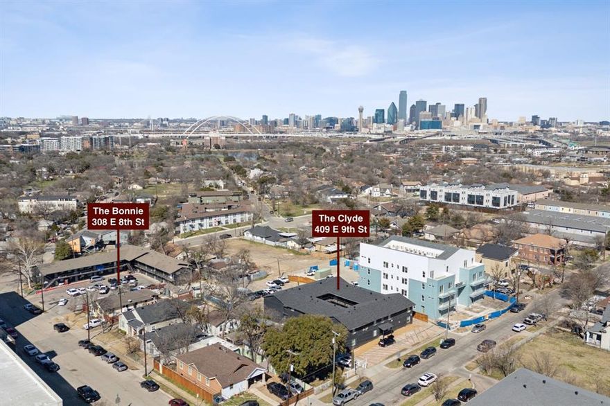 This listing covers two buildings - 308 EAST 8TH ST AND 409 EAST 9TH ST, DALLAS, TX 75203. Prime Investment Opportunity in Bishop Arts – The Bonnie & Clyde Apartments  are nestled in the heart of the thriving Bishop Arts District in Dallas, TX, The Bonnie & Clyde are two well-maintained apartment buildings offering a rare opportunity for investors. Together, they feature 44 units on over 41,000 sq. ft. of land, with future development upside. Recent upgrades include major repairs to roof and foundation, exterior paint, flatwork, window replacement, and chiller & boiler replacements, ensuring minimal immediate capital expenses. With the continued growth of Bishop Arts, this property is ideal for a buy-and-hold investor or redevelopment into a modern project.