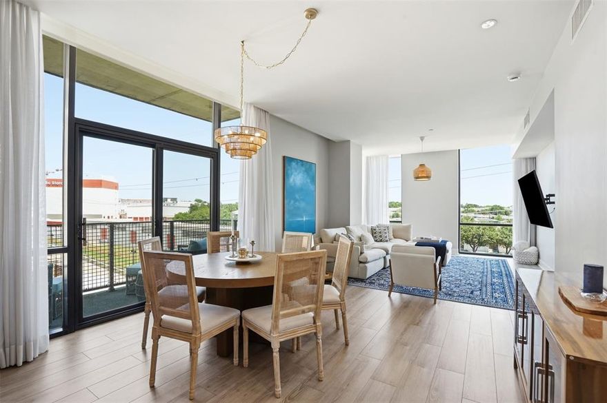 Experience elevated urban living in this sophisticated residence at The Highland, just steps from SMU and moments from the Park Cities. Designed for both comfort and style, this condo offers a true lock-and-leave lifestyle paired with access to five-star, hotel-level amenities.

The open living space is filled with natural light, highlighted by floor-to-ceiling windows and clean, modern finishes that feel both inviting and refined. The chef-style kitchen is built for anyone who loves to cook and entertain. It features a beautiful quartz island with waterfall sides, high-end appliances, and an open layout that connects right to the living room.

Motorized shades enhance both privacy and convenience, while the dedicated laundry room with full-size stacked connections adds a level of function rarely found in urban condos.

Step onto your private balcony and enjoy a quiet extension of your living space—an ideal setting for morning coffee or winding down with the view of a resort-style pool.

The primary suite offers a true retreat, complete with a spa-inspired bath featuring a soaking tub, glass-enclosed shower, dual vanities, and generous closet space.

Living at The Highland means more than just a home—it’s a lifestyle. Residents enjoy 24-hour concierge and secured access, valet service, a resort-style pool, fitness center, and the rare privilege of in-residence dining with 24-hour room service. Enjoy on-site access to the Spa at The Highlands and award-winning dining just an elevator ride away, all while maintaining the privacy of your own residence.

Additional features include assigned secure 2 parking spaces and a dedicated storage unit—adding both convenience and value.

Perfectly positioned near Mockingbird Station, NorthPark Center, and Katy Trail, with quick access to major highways, this residence offers the ideal balance of luxury, location, and ease.