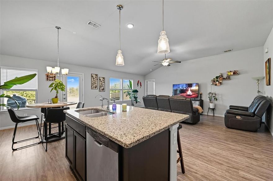 PRICE IMPROVEMENT! Must-see home on a rare private trail lot. Located at the entrance of the community for easy access, this single-story home offers true privacy with no rear neighbors, perfect for families. Schools, parks, and Copper Creek amenities are just a short walk away.

The bright open layout connects the kitchen, dining, and living areas, with granite counters, stainless steel appliances, and kitchen island. 

Refrigerator, washer, and dryer convey with acceptable offer. Book showing through Broker bay.