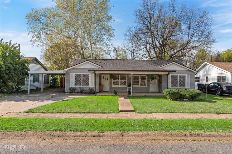 Located in a well-established, family-oriented neighborhood, this unique home offers space, versatility, and long-term value. Originally a duplex and thoughtfully converted into a single-family residence years ago, the property has been owned by just two families and has a strong history as a well-loved home. One of the standout features is the size, offering more square footage than many homes in the neighborhood due to thoughtful additions. The home includes two separate living areas and a flex room perfect for a playroom, craft space, or home office. The eat-in kitchen provides abundant storage and generous countertop space, ideal for everyday living and entertaining. Parking and workspace are a major highlight, with an attached carport, plus a garage or workshop with an additional double carport, providing up to five covered parking spaces. A separate garden shed offers additional storage for tools and lawn equipment, while also presenting greenhouse potential for gardening enthusiasts. Recent upgrades include a roof replaced in 2022, HVAC and added insulation in 2023, and a privacy fence and gutters installed in 2024. With its size, flexible layout, and history as a multi-unit property, this home presents a great opportunity for both growing families and investors seeking versatility and potential income options. Schedule your showing today!