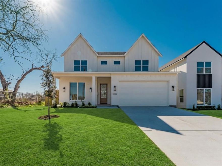 Experience elevated living in this meticulously crafted modern farmhouse, professionally curated by a designer to deliver a seamless blend of sophistication, warmth, and contemporary elegance. Located just 10 minutes from Downtown Dallas, this home offers the perfect balance of urban accessibility and refined residential comfort.

From the moment you enter, expansive luxury vinyl plank flooring sets the tone for the home’s cohesive and polished aesthetic. Every finish, fixture, and material has been intentionally selected to create a harmonious, high-end living environment.
The showstopping gourmet kitchen is both functional and striking, featuring quartz countertops throughout, custom cabinetry, elevated hardware, and designer lighting. Thoughtfully designed for entertaining and everyday luxury, this space serves as the heart of the home.
With four beautifully appointed bedrooms, including a versatile flex space ideal for a private executive office, media lounge, or upscale guest suite, the layout adapts effortlessly to modern lifestyles.
The builder’s commitment to quality craftsmanship, paired with professional designer selections, ensures this home stands apart in both style and execution.
A rare opportunity to own a designer-finished modern farmhouse just minutes from the energy, dining, and culture of Downtown Dallas.