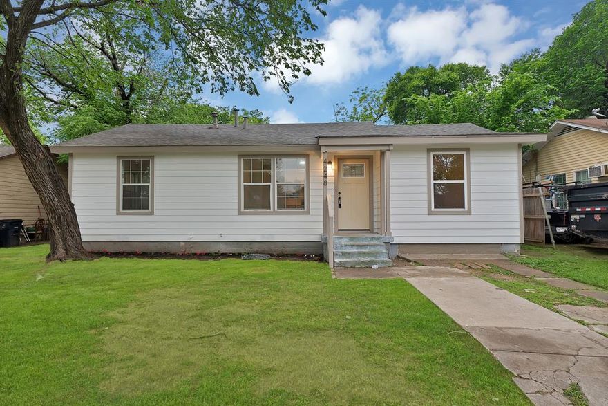 Beautifully updated 3 bedroom 2 bath home with modern upgrades throughout. Features include fresh interior and exterior paint, new laminate flooring, doors, and baseboards. Updated kitchen with quartz countertops, new lower cabinets, and custom upper cabinet doors. Fully remodeled bathrooms with walk-in shower, tub, new vanities, and fixtures. Plumbing has been updated to PEX and PVC. Major updates include a 2-ton HVAC system (manufactured 2020), updated lighting, outlets, and ceiling fans, plus a water heater also manufactured in 2020. Foundation repaired February 2026 with warranty and engineer report. Spacious backyard and prime location near highways, shopping, parks, and minutes from Downtown Fort Worth. Move-in ready!

Qualified buyers using the Preferred Lender may be eligible for 0% down payment.