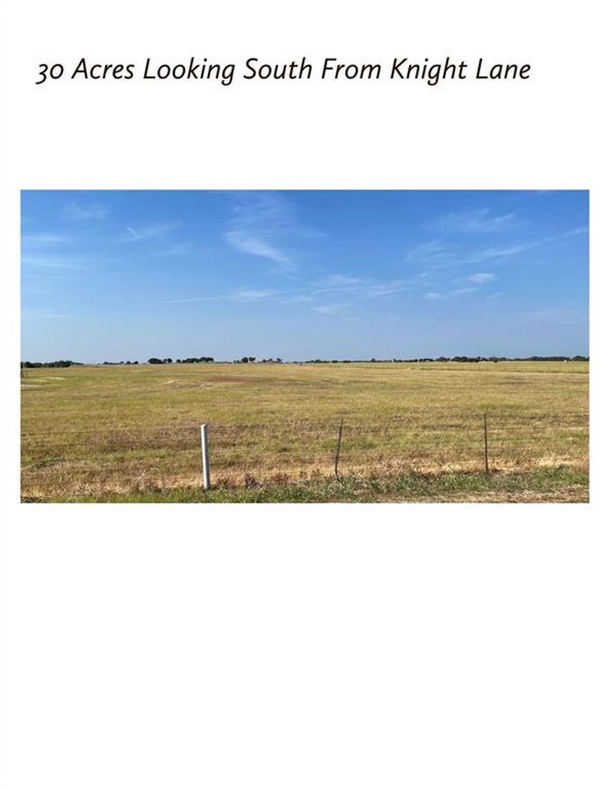 JUST CHANGED - we are now offering a larger track of land - moving from 30 to up to 50 acres for sale. We are still offering smaller tracts with a current minimum of 10 acres. This is terrific land on which to build your beautiful dream home with plenty of room to roam. Excellent country living concept property with space for horses, cattle or recreational use. Clean property with open views. Could also subdivide. Excellent Ponder ISD schools just 5 minutes away and University of North Texas 25 minutes away. Located just north of Ponder, 2.5 miles south of US380 and 2 miles west of FM156. The current property address is 1094 January Lane. The subject 30 acres is being parceled off the north end of the property and will have an address on Knight Lane.