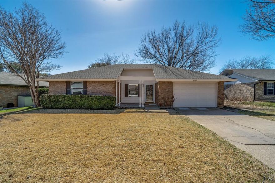 Probably the most stunning home on the market in this price range! The owners have just spent the last few months ensuring that this home is move-in ready! Prepare yourself to be stunned by the open living, dining & kitchen and all of the updating that has just been completed. The new laminate flooring throughout, paired with the consistent paint colors, makes this home feel very spacious. You won't find any popcorn ceilings in this home, because all of it has been removed! The kitchen has been updated in the last few years with all white cabinetry, granite countertops, white appliances including an electric range, microwave and dishwasher - and a new stainless farm sink & faucet has just been installed. Both baths have been beautifully updated with white vanities with new countertops & sinks, mirrors, lighting and tile flooring. Other meaningful updates include replaced baseboards, crown moldings & door frames in the main areas; lighting fixtures & ceiling fans; windows & doors including the installation of 3 storm doors (on the front, back & garage doors) & 2-inch blinds. Step out to the backyard - onto the new flagstone patio - to see the huge fenced backyard with a storage building. The attached 1-car garage is extra wide with lots of room for storage or a workbench. Finally, foundation work has already been completed and sewer lines have been checked and repaired at a substantial cost. This central Southwest Fort Worth home offers convenient access to I20, Chisholm Trail Parkway and Hulen Street and is close to all shopping & restaurants.