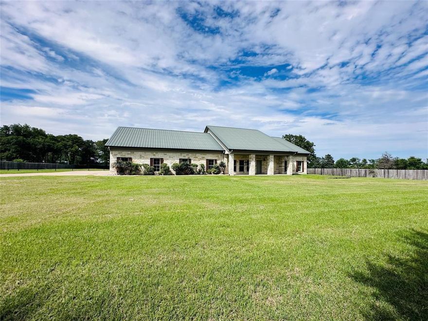 Court-Appointed Receiver Sale – Rare Opportunity! Experience the best of both worlds with this custom-built home offering peaceful country living right in the city. Situated on 1.97 beautifully maintained acres, this spacious 4 bedroom, 3.5 bath home was designed with comfort, functionality, and entertaining in mind. Inside, you’ll find an open-concept floorplan featuring rich wood floors and ceramic tile throughout, a large living area, and a well-appointed kitchen with an oversized pantry and abundant cabinetry. Generous bedroom sizes, ample closet space, and a dedicated safe room provide both convenience and peace of mind. Step outside to your private backyard retreat complete with a luxurious in-ground gunite pool and hot tub, perfect for relaxing or hosting guests. Two expansive covered porches offer additional outdoor living space to enjoy the serene surroundings. Additional highlights include a massive 3 car garage, full landscaping, and thoughtful custom features throughout. A unique opportunity with space, privacy, and location—don’t miss your chance to make this one yours!