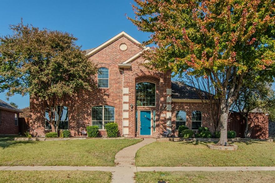 OPEN HOUSE SATURDAY MARCH 14TH FROM 2:00-4:00PM. BRAND NEW CARPET! This spacious, single-owner home is situated just down the street from one of Frisco’s exemplary elementary schools. It is also conveniently located directly across the street from a park, offering easy access to outdoor activities. The residence boasts over $150,000 in updates, including elegant hardwood flooring, stylish granite countertops, and modern stainless steel appliances.  The kitchen is HUGE with a very large walk in pantry. The primary bedroom suite is located downstairs for added privacy and convenience. Additionally, there is another room on the main floor that can serve as an office or guest bedroom, complete with a separate half bath. Upstairs, you will find multiple bedrooms and a generously sized game room at the end of the hallway, providing ample space for activities and entertainment. Step into the backyard to enjoy a beautiful, sparkling pool, perfect for relaxation and gatherings. Adjacent to the pool is a covered patio and a kitchen area to the side, making outdoor entertaining a breeze. Parking pad added, gutters upgraded, sprinklers upgraded and remote operated. Smart home security system with remote access, all windows replaced, insulation, roof and EV outlet in garage. Too many updates to mention here... come check it out and see for yourself! Could this be your next home? Don't miss it!