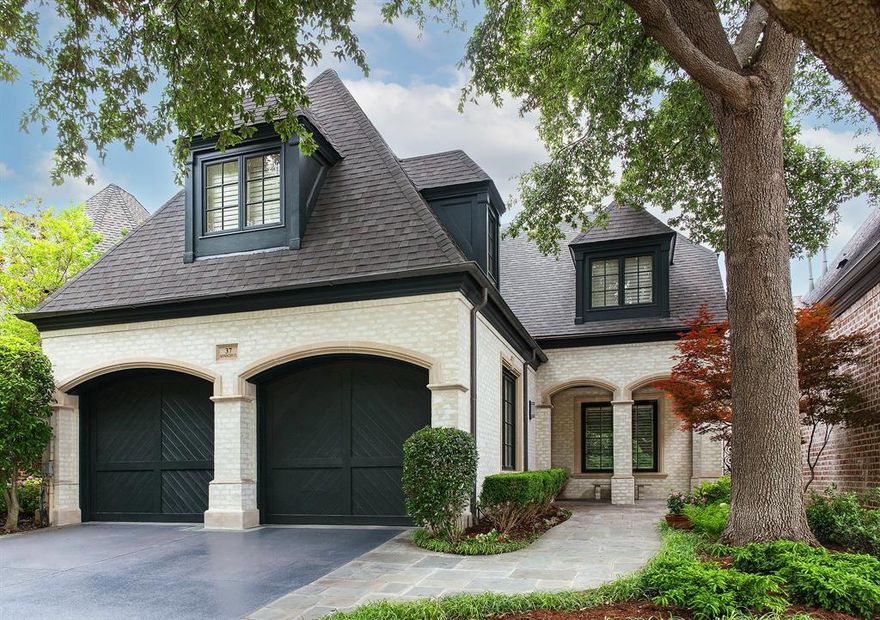 Built by Hawkins-Welwood and completely refreshed in 2022, this custom gem in the exclusive enclave of Glen Abbey boasts exceptional designer finishes and refined style. The chef's kitchen is a standout, featuring beautiful quartzite countertops and top of the line appliances. The spacious owner's suite on the first floor provides a peaceful retreat with a spa-like bath and views of the private courtyard. The library located off the entryway offers a versatile space that can be utilized as an office or study. The custom half bath with floor-to-ceiling mirrors adds a touch of elegance to the home, while the entertainer's dream dining room is perfect for hosting guests. Upstairs, the two large split bedrooms provide ample space and privacy, and the multi-purpose game room offers endless possibilities for entertainment and relaxation. Enjoy living in the gated, park-like atmosphere of Glen Abbey, in arguably the most convenient location in North Dallas.