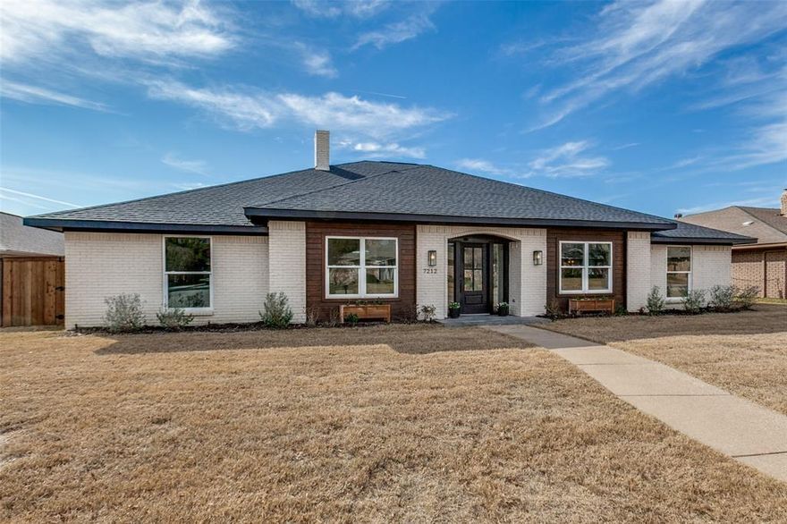 Check out this spacious, remodeled 5-bedroom plus office feeding to Brentfield Elementary. Step into the open floor plan where entertaining is easy, with a large family room with wood-burning fireplace next to a second living space that could be used for overflow seating, a bar area, or a game table. The show-stopper kitchen overlooks the dining and living spaces and offers bar seating. Amenities include a 48 inch 8-burner double oven gas range, custom cabinetry with soft-close drawers, drawer microwave, large sink, walk-in pantry with countertop and storage, pull-out spice rack and cookie sheet drawer, pot filler, and a corner coffee bar area with even more storage. The dedicated office off the entry has access to the kitchen, making it an option for a formal dining room too. The convenient combination laundry and mud room has access to the oversized garage. The extra-large primary suite can accommodate king-size furniture and offers a walk-in closet with built-ins. The serene en-suite bathroom has dual vanities, a private water closet, linen closet, dramatic tub, and a spacious modern shower. The secondary bedrooms have vinyl plank flooring, ceiling fans, and share access to a beautiful remodeled bathroom with dual vanities. The oversized 5th bedroom near the kitchen could be great for in-laws, guests, or teens, as it is also adjacent to a full bathroom. The backyard has a newer 8-foot board on board fence and a tile patio. Within the past couple years, the following updates have been made: roof replacement, new electrical panel, new ac condenser, newer windows, new light fixtures, fans, and doors.