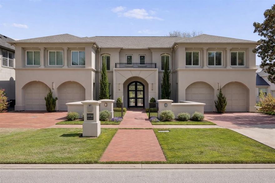 This meticulously updated soft contemporary estate in the prestigious, guard-gated Oaktree community backs to the expansive White Rock Creek greenbelt, offering serene, vacation-like views from nearly every window. Zoned to highly sought-after Plano ISD, the home blends style, functionality, and timeless design. A dramatic foyer welcomes you to a light-filled interior with soaring ceilings, walls of windows, and an open floor plan ideal for everyday living and entertaining. Highlights include a private study, formal living and dining areas, extensive custom built-ins, and elegant finishes throughout. The fully remodeled chef’s kitchen is a showpiece with Wolf, Bosch, and Sub-Zero appliances, quartz countertops, a gas cooktop, double ovens, and a built-in refrigerator, seamlessly connecting to the main living spaces. The luxurious primary suite features a sitting area and tranquil greenbelt views. Its spa-inspired bath offers an oversized jetted tub, quartzite counters and a double steam shower for a true at-home retreat. The primary bedroom, bathroom and closet were all updated in 2022 to include an almost 200 sf primary closet. Upstairs, enjoy a dedicated media room (or could be 5th bedroom) and flexible living spaces—currently a home gym—along with generously sized secondary bedrooms that offer comfort and versatility. Outdoors, beautifully landscaped grounds overlook the White Rock Creek greenbelt, perfect for relaxing or entertaining amid serene natural surroundings. This one-of-a-kind residence delivers exceptional privacy, breathtaking views, and a sophisticated, functional design in one of North Dallas’s most desirable guard-gated communities.